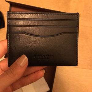 COACH Black Wallet Card Holder